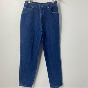 Vintage 80’s-90’s high rise Chic mom jeans dark wash tapered leg